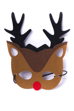 Kids Reindeer Felt Mask