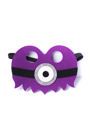 Kids Purple Minion Felt Mask
