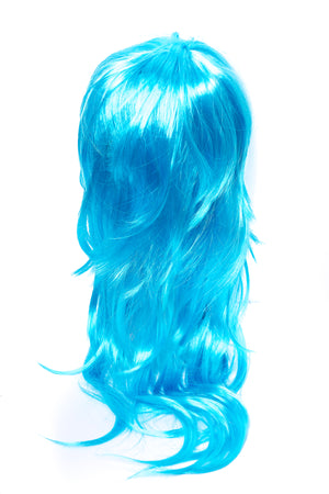 Budget Long Wig - Turquoise